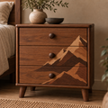 The Mountain Walnut Bedside Table | Mid-Century Modern Nightstand