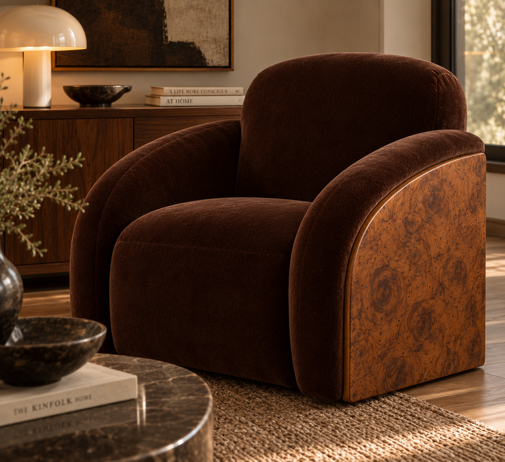 The Sable Burl Lounge Chair