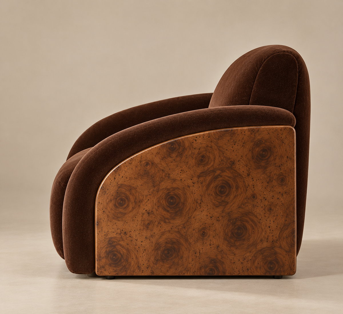 The Sable Burl Lounge Chair